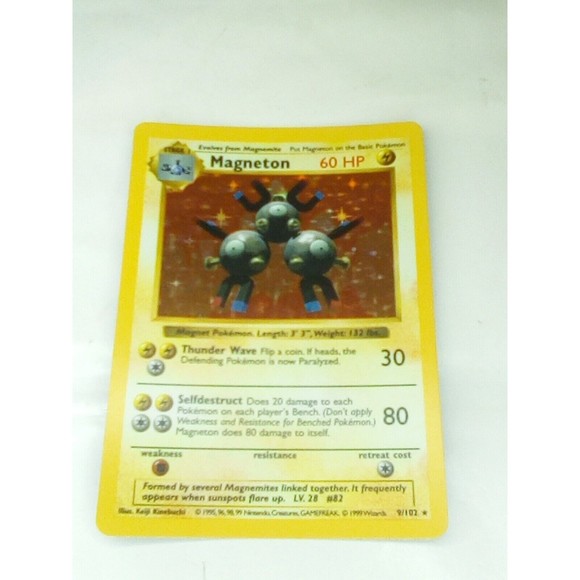 Pokemon Card Shadowless Magneton Rare Holo NM Base set 1999 - Picture 1 of 9